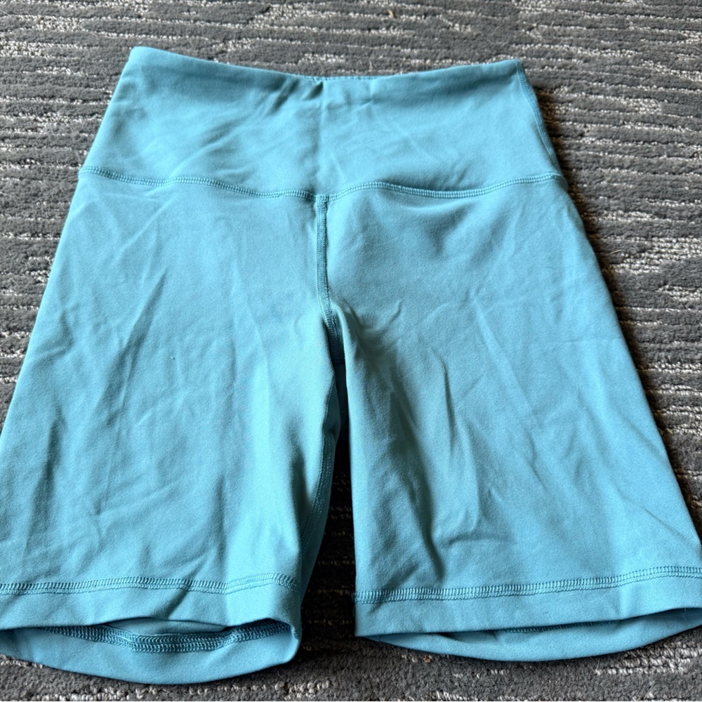 90 Degree By Reflex Women's Light Teal Bike Shorts